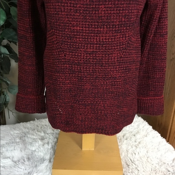 Style & Co red and black long sleeve sweater Large - Picture 7 of 13